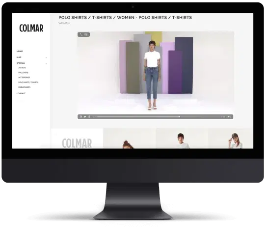 Colmar b2b online catalogue – solution illustration