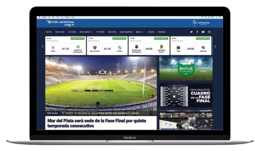 Copa Argentina Match Center – solution illustration